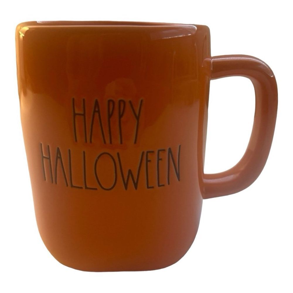 Rae Dunn Happy Halloween Mug‎ Orange Coffee Cup Holiday Decor